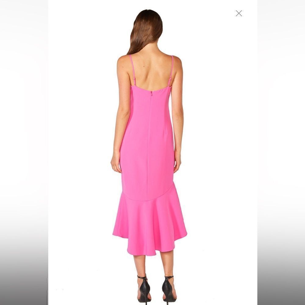 Bardot - Lisandra Midi Dress In Pink Shock -new with tag- perfect condition - Picture 3 of 5